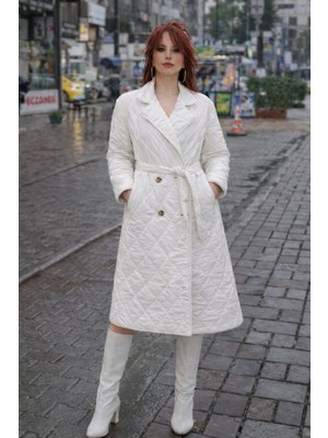 Geniş Kalıp Oversize Kapitone Kaban