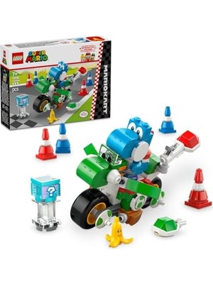 Teknocan Marketing Super Mario: Mario Kart – Yoshi Bike 72031, 7 Yaş ve Üzeri Erkek ve Kız Çocukları ve Oyuncular Için Yaratıcı Oyuncak Yapım Seti, Oyuncular Için Doğum Günü Hediyesi (133 Parça)