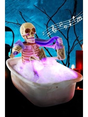 Teknocan Marketing Halloween Bayramı Duş Alan Küvetli Iskelet