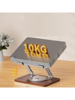 Teknocan Marketing Notebook ve Laptop Uyumlu 360 Derece Dönen Stant, Ayarlanabilir Laptop Tutucu, Sağlam Tabanlı, Yüksekliği Ayarlanabilir Tutucu, Notebook Stant 1062M