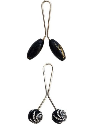 Al-Fil Teknoloji 2 Adet Tesettür Eşarp ve Şal Klipsi Set 13