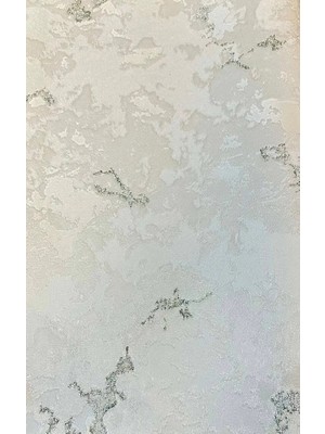 Sultan Dekorasyon Ithal 16M2 Duvar Kağıdı 3boyutlu Düz Model Simli Silinebilir