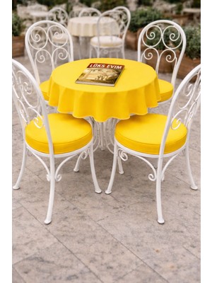 Yuvarlak Sandalye Minderi-Lüks Evim[1 Adet Minder]