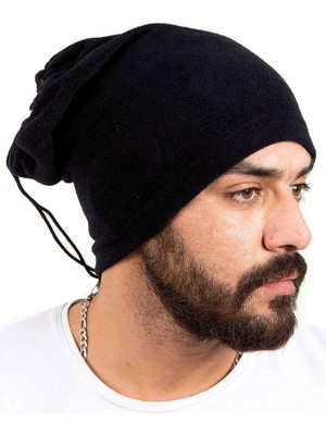 Al-Fil Teknoloji Polar Unisex Ipli Bere ve Boyunluk Siyah