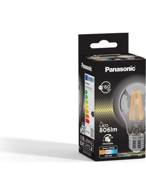 Teknocan Marketing E27 Dim Edilebilir Filaman Lamba 7W 806LM 2700K Clear