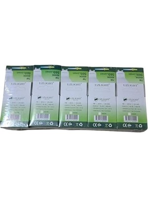 Teknocan Marketing 10 Adet 7W 4000K GU10 Duy 38° Gün Işığı LED Spot Ampul Uzlıght