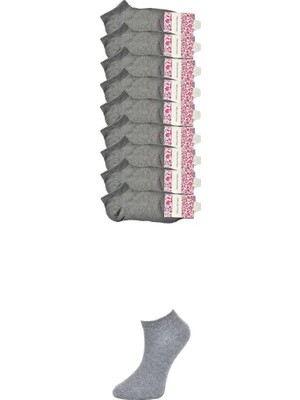 Al-Fil Teknoloji Gri Kadın Bilek Çorap 9 Çift