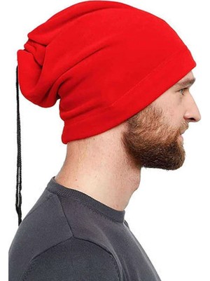 Al-Fil Teknoloji Polar Unisex Ipli Bere ve Boyunluk Kırmızı