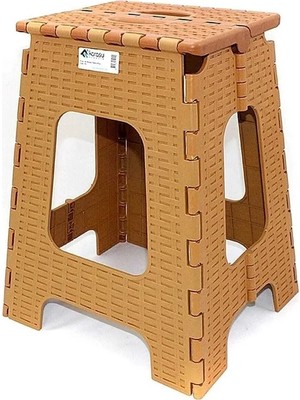 Al-Fil Teknoloji Katlanır Rattan Tabure Büyük