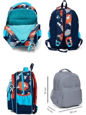 Teknocan Marketing Lacivert Mavi Astronot Ilkokul ve Günlük Sırt Çantası - Erkek Çocuk