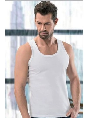 Al-Fil Teknoloji Erkek Ribana Atlet Beyaz - 1104A