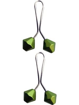 Al-Fil Teknoloji 2 Adet Tesettür Eşarp ve Şal Klipsi Yeşil