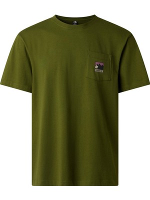 The North Face M Mountaın Logo Rlx Ss Tee-Graphıc Erkek Tişört NF0A8GUUBRI1