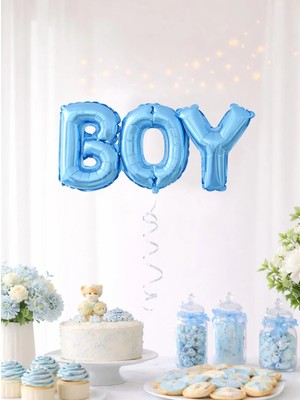 Parti Adresi Boy Mavi Folyo Balon 52 cm