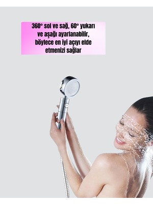 Al-Fil Teknoloji Masaj ve Yağmur Modlu Su Tasarruflu Duş Başlığı