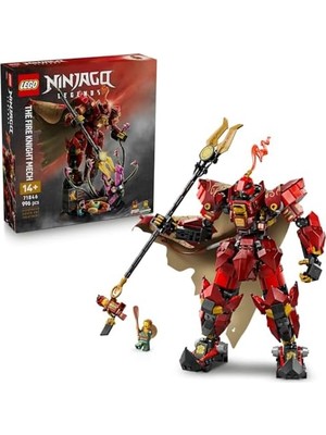 Teknocan Marketing Ateş Şövalyesi Robotu 71846 – 14 Yaş ve Üzeri Çocuklar Için Kai ve Balıkçı Minifigürlerini Içeren Yaratıcı ve Koleksiyonluk Oyuncak Yapım Seti, Doğum Günü Hediyesi (1650 Parça)