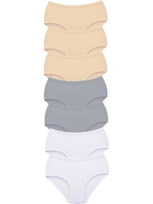 Al-Fil Teknoloji 7 Adet Tutku Kadın Yüksek Bel Bato Kalın Lastik Külot S20