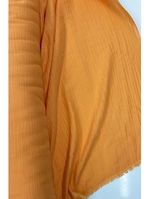 Al-Fil Teknoloji Çok Amaçlı Müslin Pamuklu Bebek Örtü ve Battaniye Kumaşı Müslin Bez Turuncu 7