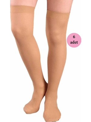 Al-Fil Teknoloji 6 Adet Mus Kaçmaz Lastikli Çorap 70 Denye 38 Bronz