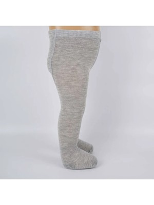 Al-Fil Teknoloji Bebek Pamuklu Külotlu Çorap Gri