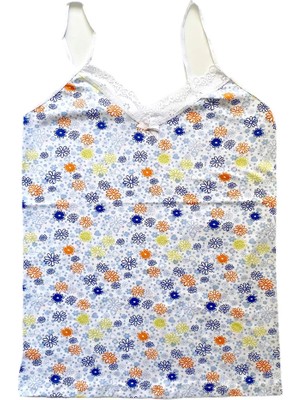 Al-Fil Teknoloji Kadın Askılı Desenli Atlet Dantelli Empirme Pamuklu Penye D6