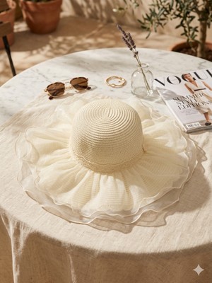 Şapkacımadam Kadın Yazlık Hasır Şapka