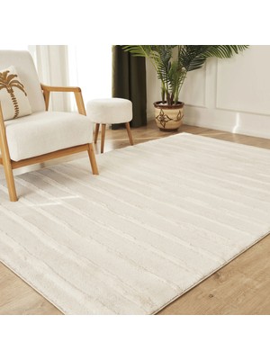 Kaşmir Halı 7/24 Plushy Basra Krem 80X300 cm