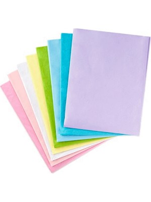 5TIS1096 Paket (Pastel Gökkuşağı, 120 Yaprak) Ipek Kağıt, Kağıt, Pastel Renkler