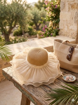 Şapkacımadam Kadın Yazlık Hasır Şapka