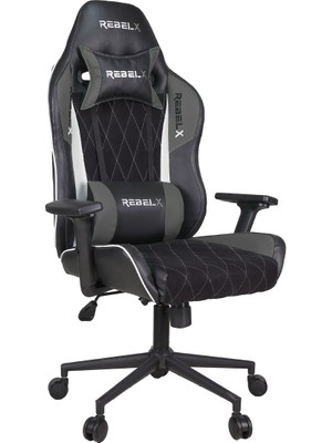 Rebelx Rombus Gri Renk Oyuncu Koltuğu Yüksek Yoğunluklu Sünger ile Uzun Süre Rahat Kullanım
