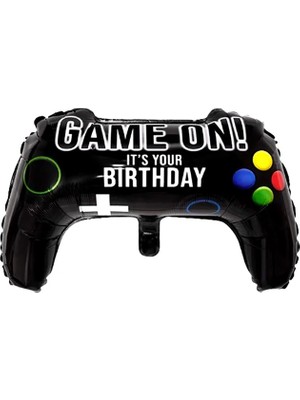 Parti Adresi Folyo Balon Oyun Konsolu Şekilli Doğum Günü Balonu