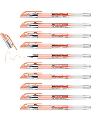 Edding 2185 Jel Roller - Pastel Turuncu - 10 Kalem - 0,7 mm