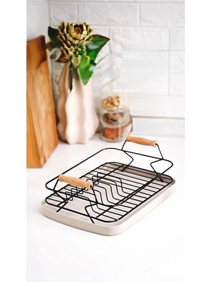 Ntc Metal Modern Bulaşıklık Tek Parça Metal Malzeme 30 x 40 cm Renkli Tasarım
