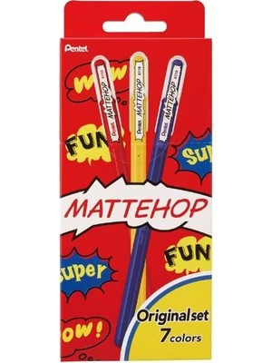 1.0 mm Parlak Jel Roller Kalem - 7 Adet Blisterli - Mattehop