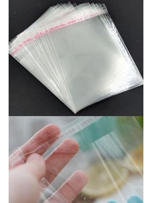 Şeffaf Bantlı Jelatin Poşet, Çeyiz Poşeti 20 * 30 cm 50 Adet