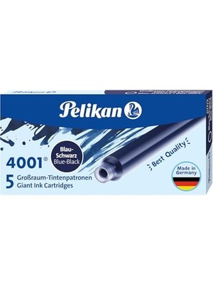 Pelikan 5'li Gtp5 Uzun Kartuş Mavi Siyah