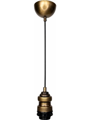 Conana Dekoratif Sarkıt Avize Başlığı Takılabilir E27 Duy 70CM Metal Pvc Kablo Eskitme B03