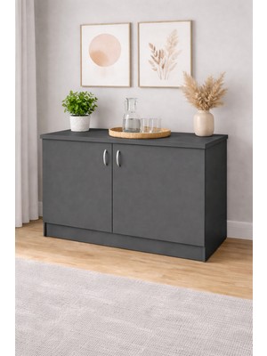T Designo Izya Mutfak Alt Modül-Çok Amaçlı Dolap-Kiler Dolabı 120 cm -Tezgah Dahil