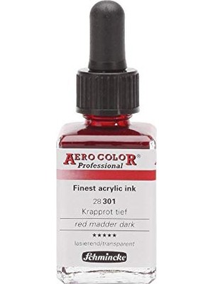 Aero Color Professional Akrilik Airbrush Mürekkebi 28 ml 301 Red Madder Dark