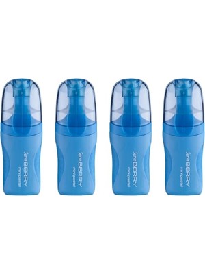 Berry Mını Fosforlu Kalem Pastel Mavi 4lu Set