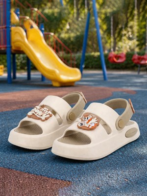 Wordex Twg 4505 Süs Detaylı Çocuk Park Bahçe Plaj Sahil Yazlık Sandalet Terlik