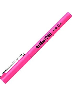 Tilibra  200N Fine Keçe Uçlu Yazı Kalemi Uç:0,4 Mm, Pembe