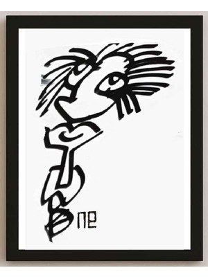 Karikatural Nezih Danyal Tipler Kişiye Özel Sertifikalı Sınırlı Fine Art Karikatür Baskı NTP00242