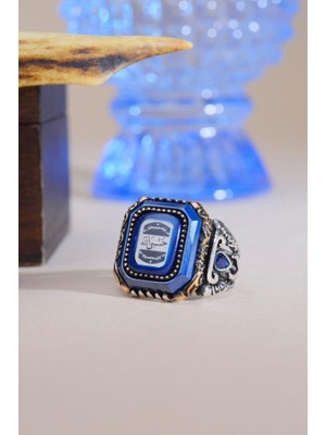 İnnuendo Jewelry 925 Ayar Gümüş Hasbiyallah Yazılı Erkek Yüzük