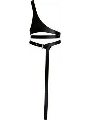 Pileli Store Siyah Kadın Kemer Uzun Detaylı Omuz Aksesuarı - APFT1120