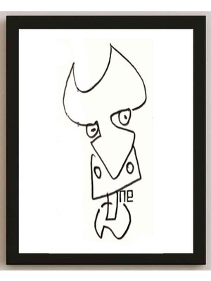 Karikatural Nezih Danyal Tipler Kişiye Özel Sertifikalı Sınırlı Fine Art Karikatür Baskı NTP00157