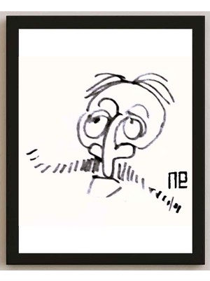 Karikatural Nezih Danyal Tipler Kişiye Özel Sertifikalı Sınırlı Fine Art Karikatür Baskı NTP00221