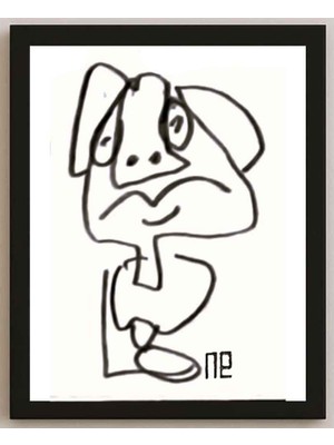 Karikatural Nezih Danyal Tipler Kişiye Özel Sertifikalı Sınırlı Fine Art Karikatür Baskı NTP00186