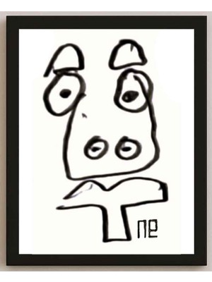 Karikatural Nezih Danyal Tipler Kişiye Özel Sertifikalı Sınırlı Fine Art Karikatür Baskı NTP00190