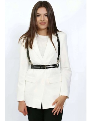 Pileli Store Deri Kadın Kemer, Elbise Kemeri, Tişört Kemeri - APFT1113